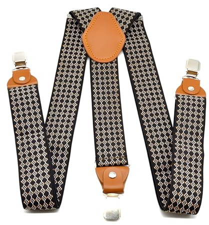 Guador Hosenträger Herren, Hosenträger Y Style Hosenträger Für Herren Breit 3,5 Cm Extra Stark Einstellbar Breit Einheitsgröße Hosenträger