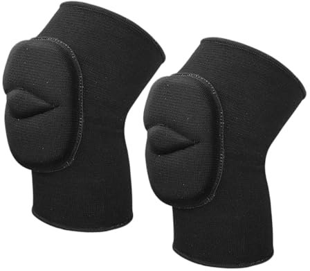 Healeved 2pcs Thickened Knee Pads for Volleyball Eva Sponge Protector for Snowboarding Dancing and Skateboarding Providing Full Leg Compression and Protection
