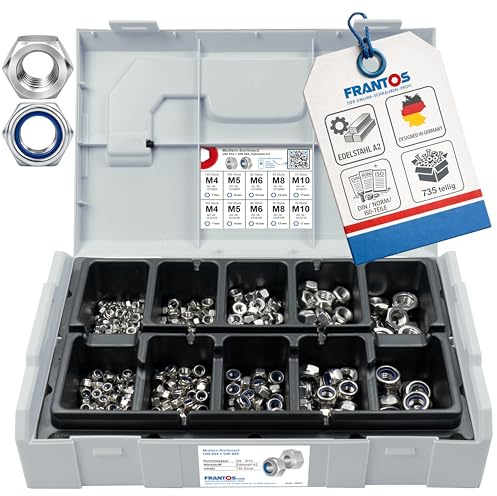 FRANTOS L-BOXX Mini Sechskantmuttern & Sicherungsmuttern Sortiment
