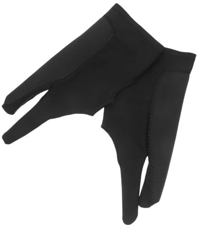Healeved Drawing Gloves Two Fingers High Elasticity Left Right Hand Gloves for Tablet Digital Creation Reusable Smudge Protection Touch-Screen Compatible