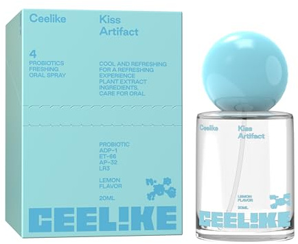 CEELIKE Oral Spray – Lemon Flavor Travel-Size Oral Spray, Alcohol-Free, Instant Fresh Breath & Long-Lasting Freshness – 20ml