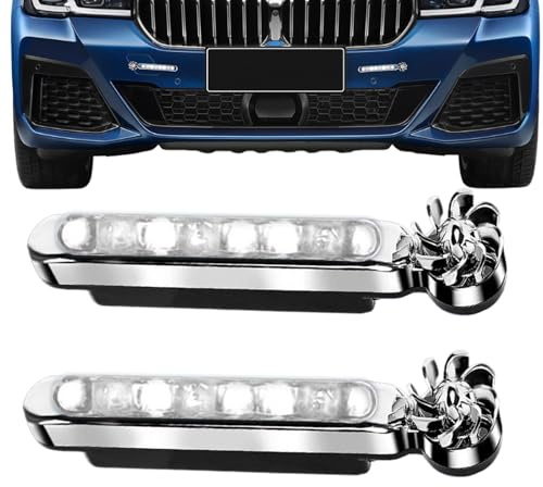 Luces LED Para Coche De Energía Eólica - 2 Piezas Luces para Vehículos Alimentadas por Viento | Lámpara Ajustable para Scooters Motocicletas Camiones SUV Automóviles Bicicletas Conducción Exterior Car