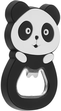 Healifty Abridor de Botellas de Panda Negro Diseño Magnético y Portátil, Herramienta Creativa para Picnic y Camping al Aire Libre