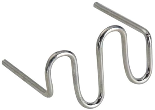 Plástico Soldadura Máquina Grapas de soldadura de plástico (1000/500/200/100 unidades), kit de reparación de clavos para soldador de plástico.(S Type 100 Pcs)