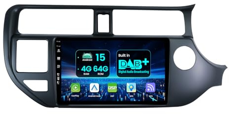 MISONDA 9 IPS with DAB+ Android 15 Car Stereo Radio Suitable For Kia Rio K3 2012-2016- [4G+64G] - [Built-in Carplay+DSP+GPS] - [Camera+Mic] SWC BT 4G WiFi AUX DAB Head Unit