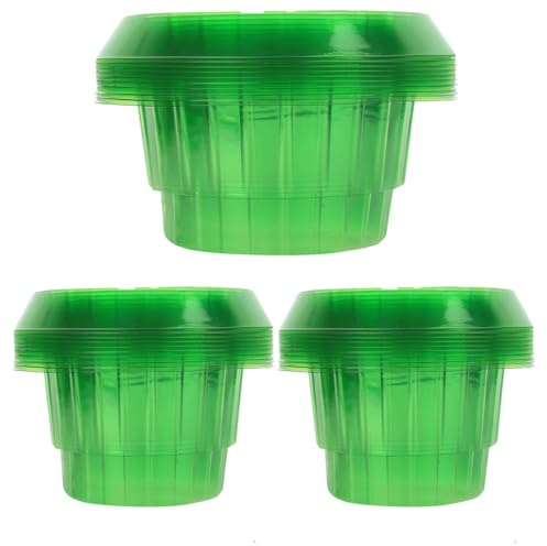 Allein 30 Stück Schneckenkragen, Schneckenschutzring, Schneckenschutz, Stabiler Schneckenzaun, Natürlicher Schneckenschutz für Salat, Kohl & Jungpflanzen(Grün)