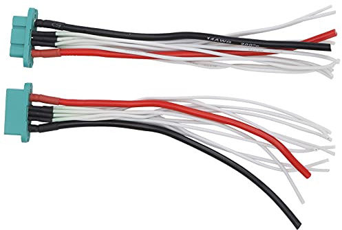 XUXHOU Cable Conector MPX Verde de 9+2 Enchufes, Material de Cobre Plástico de Caucho, Cables Resistentes y Duraderos Preinstalados para una Fácil Operación, con Amplia