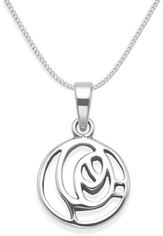Sterling Silver Rennie Mackintosh Necklace on 16 silver chain - Small - SIZE:12mm Gift boxed. 8038/16
