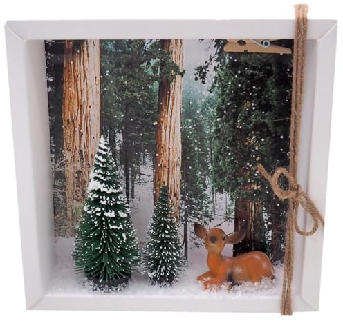 ZauberDeko Geldgeschenk Verpackung Weihnachten Xmas REH Wald Tanne Geschenk Gutschein