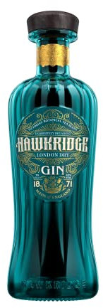 Hawkridge London Dry Craft Gin “Victorian Botanical Blend” 70cl, 42% ABV | Multiple Award-Winning London Dry Gin | Blend of Floral and Herbal Botanicals | Enjoy in a Copa Gin Glass with Ice & Tonic