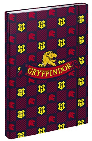 Baagl Heftbox A4 Sammelmappe Kinder Gummiband - Harry Potter Gryfindor