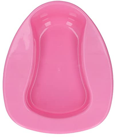 Hilitand Bedpan, Large Bed Pan Nursing Thicken 10 Degree Slope Bedridden Bedpan for Elderly Pregnant Women Plastic Material(Pink)