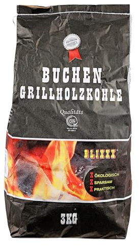 BURI Grillholzkohle 2X 3kg Qualität Holzkohle Premium Grillkohle Deutschland