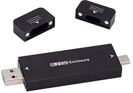 CY M.2 auf USB Adapter,NVME M-Key M.2 NGFF SATA SSD auf USB 3.0 Typ A ＆ Typ C Combo PCBA Fall 2230/2242mm Adapter RTL920B Chipsatz
