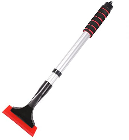 DONGKER Long Handle Ice Scraper,6.5-24.8 Extendable Windscreen Snow Remover Tool Ergonomic Foam Handle for Cars Trucks and SUV Adjustable Length(42-63cm