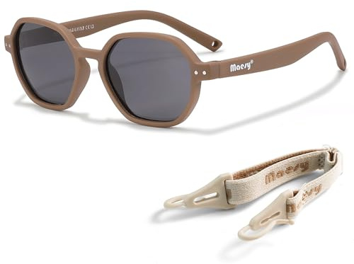 Maesy Lunettes de Soleil Enfant Polarisées 400 UV400 1-3 Ans, Yana