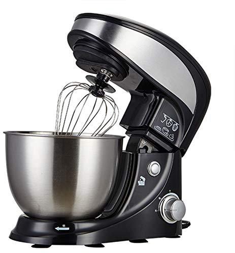 BLUNOA Mezclador Multifuncional Hogar Licuadora Vertical Alimentos Gancho Masa Jaula Huevos Varilla Agitadora Cuenco Acero Inoxidable Gran Capacidad 4L Fácil Limpiar (Size : 500W)