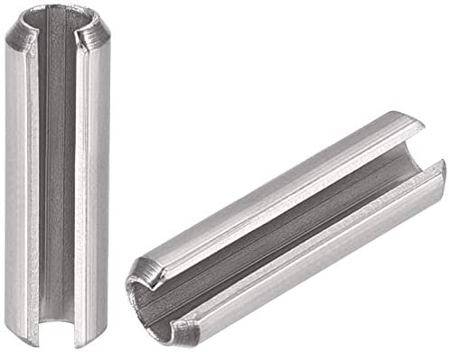 XYWHPGV Slotted Spring Pin - M4 x 8mm 304 Stainless Steel Split Spring Roll Dowel Pins Plain Finish 20Pcs(af8c6 8ffd8 49c79 ae2db 8785a 66146