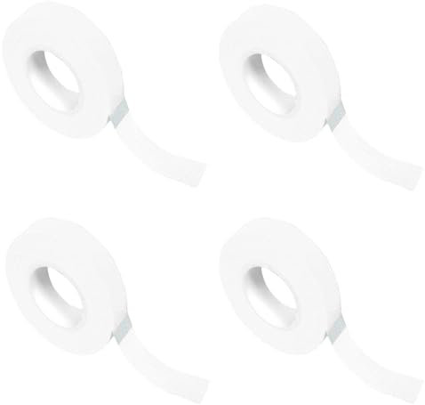 Siliget 4 Rolls Surgical Tape, Non-Woven Medical Tape 1.25cm X 9.1m for Earring Cover and Fixation, First Aid Medical Tape&Taping Bandages Eyelid Stickers DIY