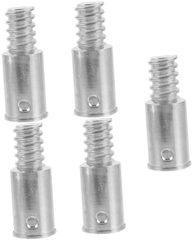 KOMBIUDA 5 Stücke Ersatz Besen Griff Adapter Gewinde Spitze für Mopp Pole Einfach Installieren Eisen Material