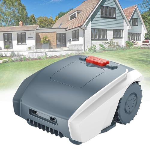 LQQYJSM Cortadora Césped con Planificación Automática Rutas, Robot Cortacésped De Jardín con Control por Aplicación, Carga Automática/Evitación Automática Obstáculos