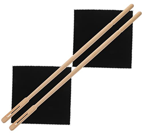 DRESSOOS Kit De Limpieza Flauta y Paño Varilla Limpiador Flexible y Reutilizable Para Instrumentos De Viento