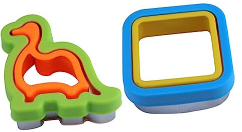Mikinona Molde Cortador de Tostadas de Acero Inoxidable 2 Piezas