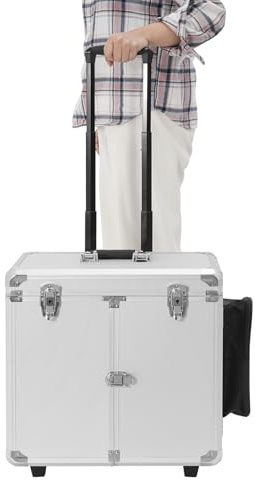 Fußpflegekoffer Mobile-fußpflege Fusspflegekoffer Leicht & Robust Legierung feuerfeste Platte Mühelose Mobilität für Fußpflegedienst und Hausbesuche 46 * 29 * 42cm
