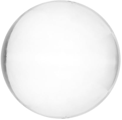 TOGEVAL Feng Shui Trasparente Bianca per Meditazione e Fotografia Palla in Vetro per Decorazioni Sfere per e