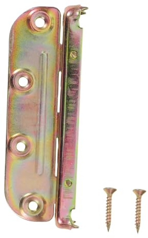 MAGICLULU 4 Juegos Soportes de Conexión para Somier de Cama Resistente con Tornillos para Cabeceros y Pies Montaje Superficial Compacto y para Estabilidad Mejorada