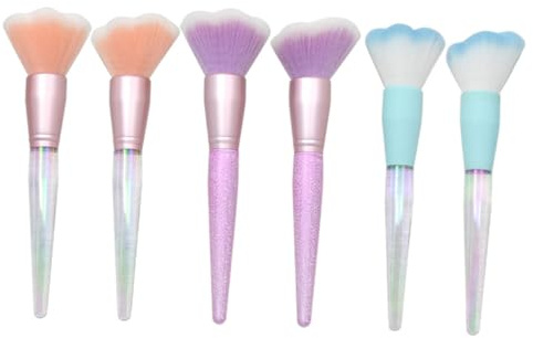PLAFOPE Kosmetikset Mit Lose Puder Kosmetikpinsel Runder Kopf Make-up Pinsel Aus Viskose Kunststoff Griff Für Mobile Aufbewahrung Langlebig Für Permanenten Gebrauch