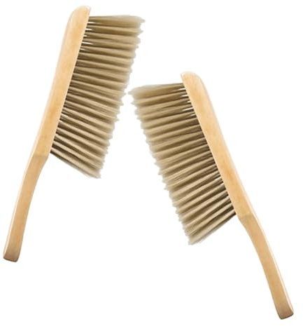 Veemoon 2Pcs Soft Hand Broom with Handles for Dusting Clothes Sofa Carpet Multi-use Cleaning Brush for Household Surfaces and Desktop Maintenance