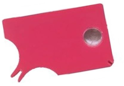 Carte de ramassage efficace avec verre grossissant anti-rayures - Outil de retrait des tiques pour chien - Accessoires de toilettage pour chien - Carte anti-puces avec lentille grossissante