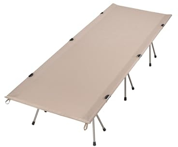 Avissimo XL Feldbett, bis 150 kg belastbar, Aluminiumgestell, mit Transporttasche, stabil & leicht, für Camping, Gäste & Outdoor, beige