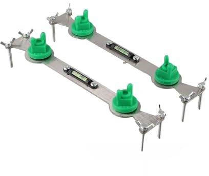 CashMuch Livellatore per tubi dell'acqua in acciaio inossidabile e strumento positir con vite regolabile e livella a bolla per installazione doccia HD e rubinetto, lunghezza 245 mm