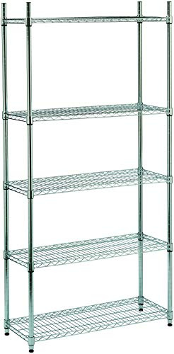 King Home S1775003 hylla, 5-lagers, 90 x 35 x 180H