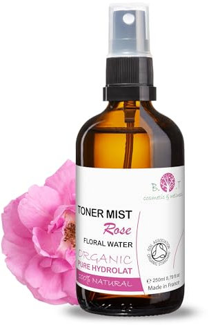 B.O.T cosmetic & wellness - Idrolato BIO di Rosa | Idratazione Naturale | Acqua Floreale Pura 100% | Benessere Biologico | Usabile come Tonico Viso, Spray Rinfrescante, 250 ml