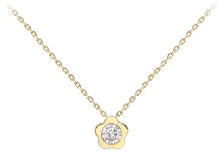 CARISSIMA Damen Collier 9_k_(375) Gelbgold Rund zirkonia - 1.19.7690