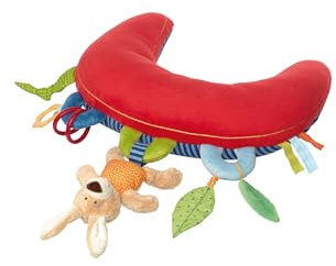 SIGIKID 42153 Aktiv-Spielhörnchen Baby Activity PlayQ Mädchen und Jungen Babyspielzeug empfohlen ab 3 Monaten mehrfarbig, Polyester, 37 x 36 x 9 cm