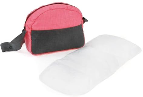 Bayer Chic 2000 853 41 Bayer Chic 2000-Wickeltasche für Puppen, Puppenwickeltasche, Puppenzubehör, Puppentasche, Melange anthrazit pink