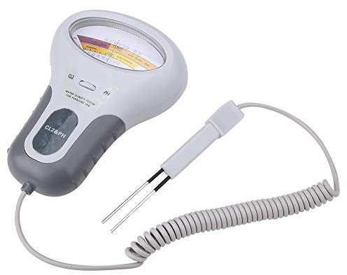 Misuratore di Acqua Digitale LCD Multi-Funzione, CL2 Cloro e pH Tester di Piscina Piscina Acqua Analizzatore di Qualità dell'Acqua con Sonda Digital Test Meter per pH, Cloro (PC-102B)