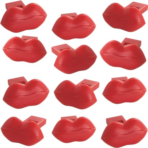 Fun Express Lip Whistles - Colorful and Fun Noisemakers for Kids - Perfect for Party Favors Games and Celebrations - Great for Birthdays Events and Holiday Parties - Assorted Colors 12 Pieces
