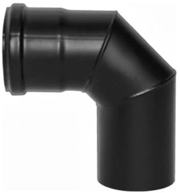 Curva a 90° smaltata per stufe a pellet 100mm