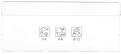 Masterpart Fridge Freezer CXFG1685W Frozen Food Drawer Front Cover Panel compatible with Beko CFP1691W