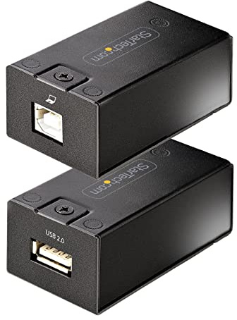 StarTech 150m USB 2.0 Extender Over Cat5e/Cat6 Ethernet Cable, 492ft | Externally Powered USB Extender via RJ45/Network Cable, USB Over Ethernet Cable Extender/Adapter, C15012-USB-EXTENDER