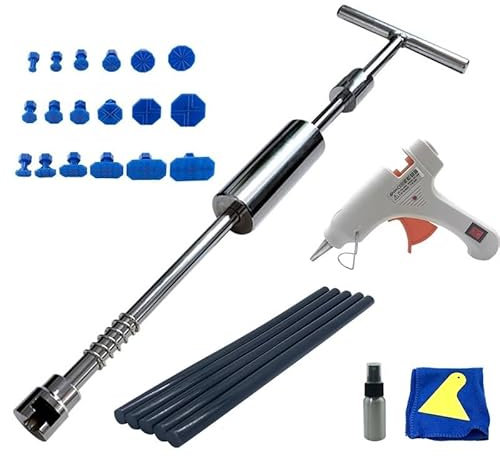 Ventosa Para Coche Abolladuras Herramienta de garaje, Kit de reparación de abolladuras de coche, martillo deslizante inverso, ventosa, carrocería, Extractor de abolladuras sin pintura Sacabollos Coche