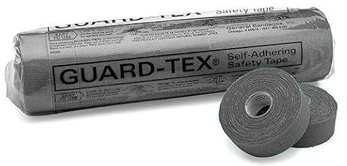 Guard-Tex® Black Finger Tape 3/4 inch - Self-Adhesive No Residue - 16 Rolls - 90ft Per Roll - 1440ft Total