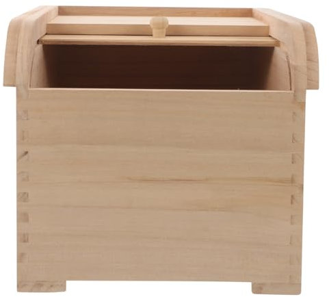 Luxshiny Holz Reisbehälter Mit Großer Kapazität Luftdichte Vorratsbox Für Reis Bohnen Und Getreide Stilvolle Küchenorganisation Für Trockene Lebensmittel Aus Hochwertigem Holz