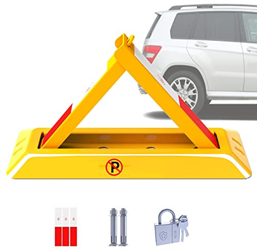 Parkplatzsperre für Autos, Parkplatzsperre, manuelle Parkplatzsperre, manuelle Parksperre, abschließbare Parkschranke, robuste Parkplatz-Sicherheitspoller, 70 cm