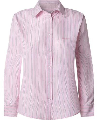 Pepe Jeans Chemise Clever pour Femme, Rose (Rose délavé), XS, Rose (Rose délavé), XS